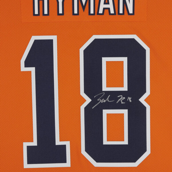Zach Hyman Orange Edmonton Oilers Autographed Fanatics Breakaway Jersey - Image 9