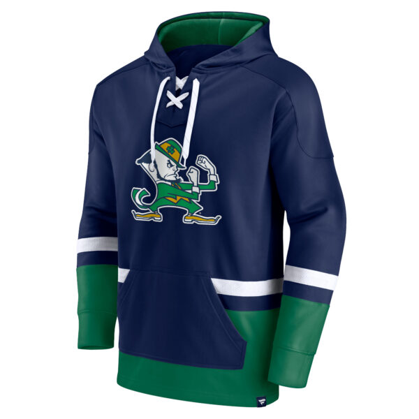 Men's Fanatics Navy Notre Dame Fighting Irish First Battle Pullover Hoodie - Image 6