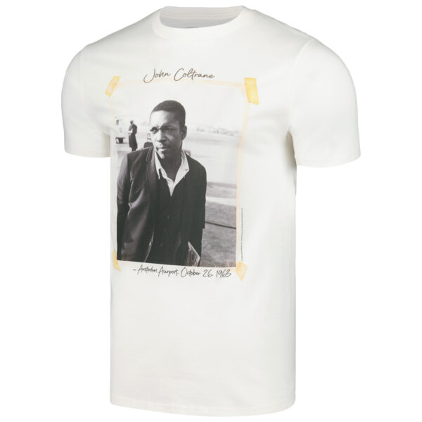 Men's Natural John Coltrane Scrapbook Photo T-Shirt - Image 3