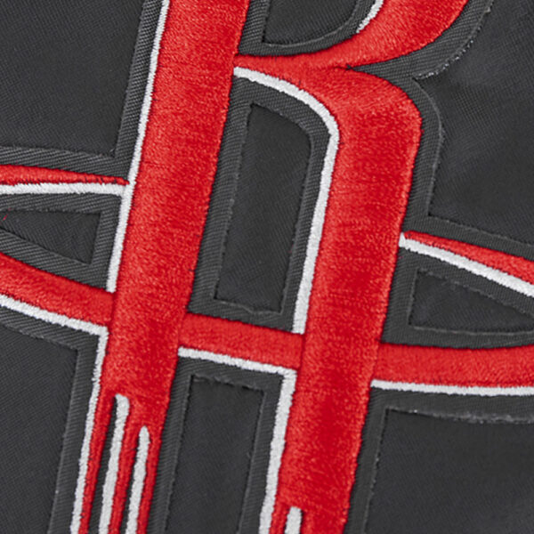 Men's Pro Standard Black Houston Rockets Script Tail Satin Full-Snap Jacket - Image 7