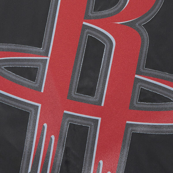 Men's Pro Standard Black Houston Rockets Script Tail Satin Full-Snap Jacket - Image 15