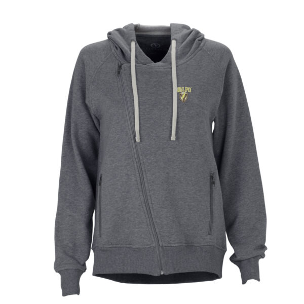 Women's Charcoal Valparaiso Beacons Fleece Moto Jacket