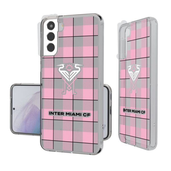 Inter Miami CF Galaxy Plaid Clear Case