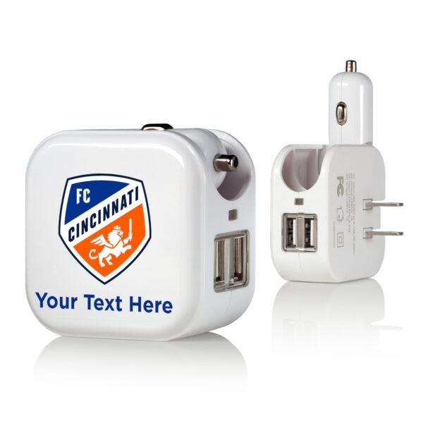 FC Cincinnati Personalized 2-In-1 USB Charger
