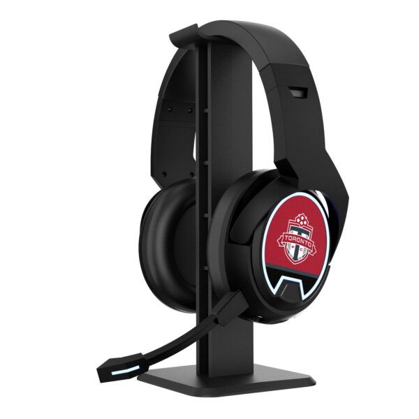Toronto FC Stripe Wireless Gaming Bluetooth Headphones & Stand