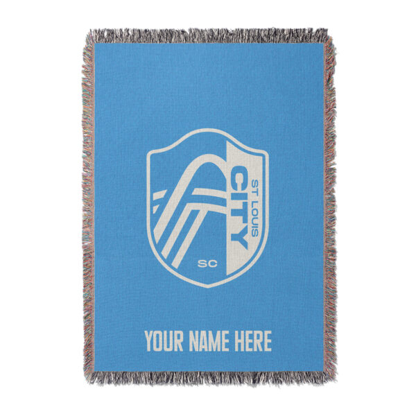 Chad & Jake St. Louis City SC 50" x 60" Personalized Woven Blanket