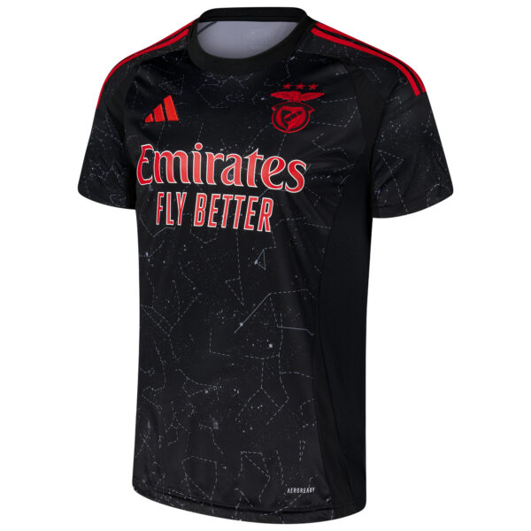 Men's adidas Black Benfica 2024/25 Away Replica Jersey - Image 9
