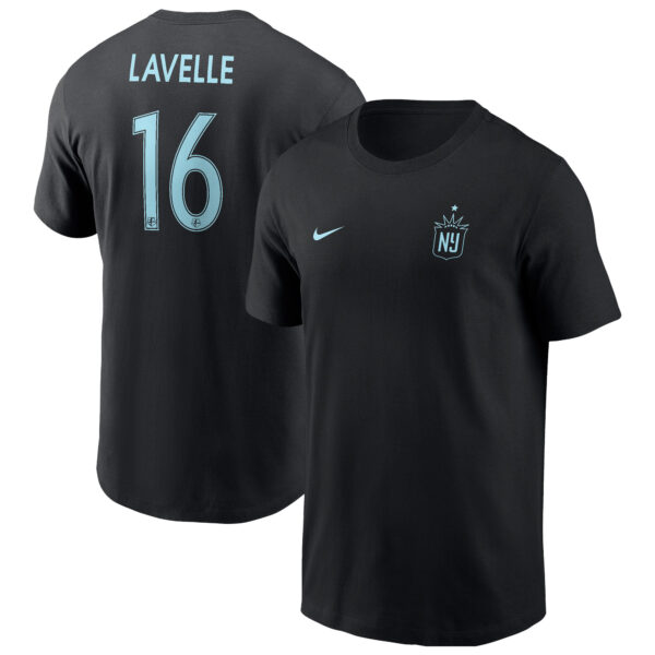 Men's Nike Rose Lavelle Navy NJ/NY Gotham FC Core Crew Neck T-Shirt