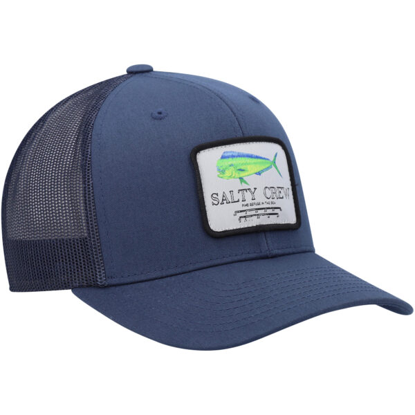 Men's Salty Crew Navy Mahi Mount Retro Trucker Adjustable Hat - Image 8