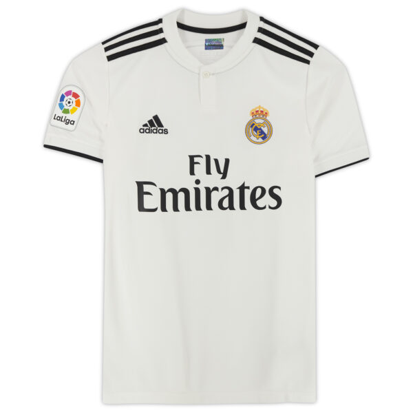 Luis Figo Real Madrid Autographed 2018-19 Home Jersey with Fan Style Numbers - Image 8