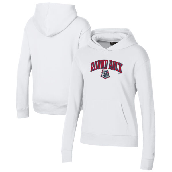Women's Under Armour White Round Rock Express All Day Pullover Hoodie