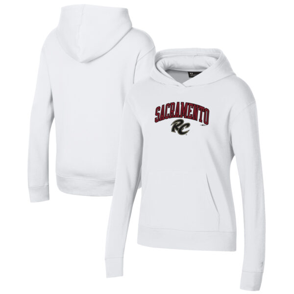 Women's Under Armour White Sacramento River Cats All Day Pullover Hoodie
