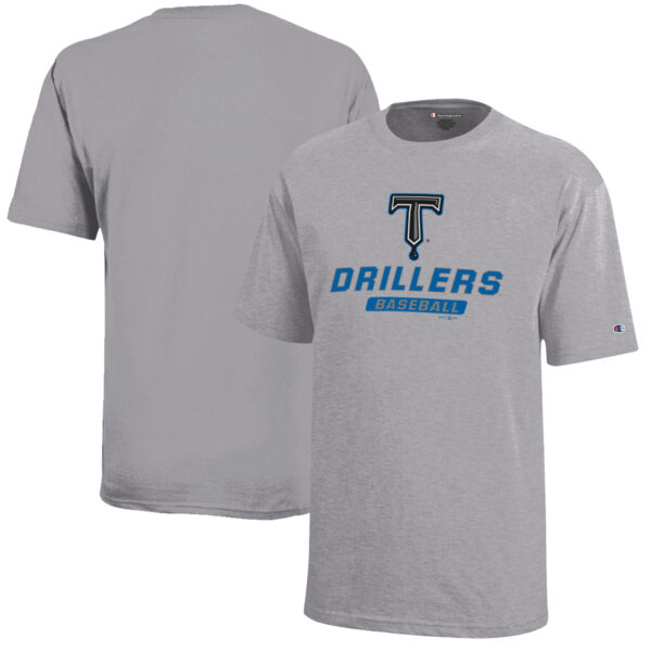 Youth Champion Gray Tulsa Drillers Jersey T-Shirt