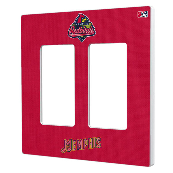 Keyscaper  Memphis Redbirds Double Rocker Light Switch Plate