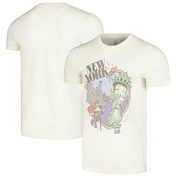 Unisex Cream Betty Boop Graphic T-Shirt - Image 5