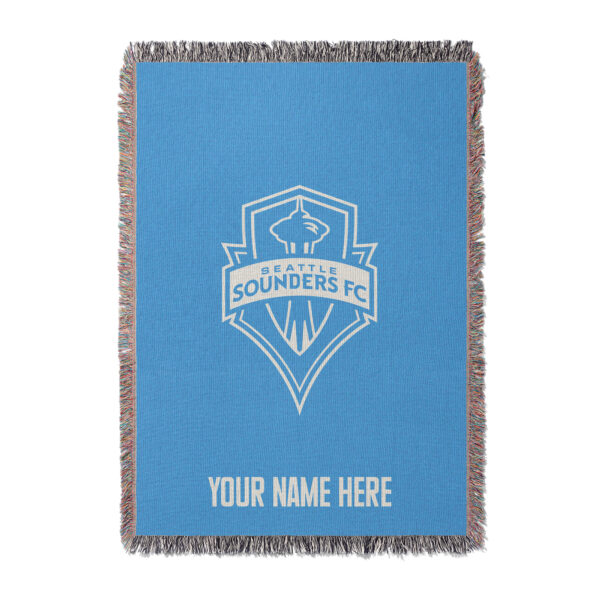 Chad & Jake Seattle Sounders FC 50" x 60" Personalized Woven Blanket