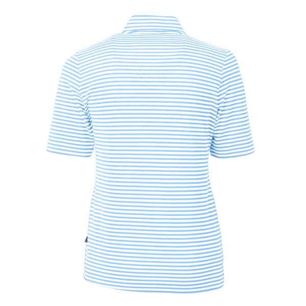 Women's Cutter & Buck Powder Blue Columbus Clippers Virtue DryTec Eco Pique Stripe Recycled Top - Image 7
