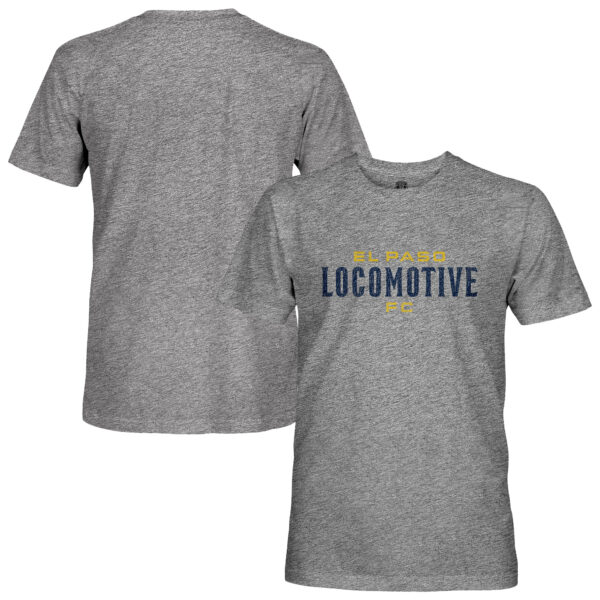 Men's 1863FC  Heather Gray El Paso Locomotive FC Wordmark Vintage Tri-Blend T-Shirt