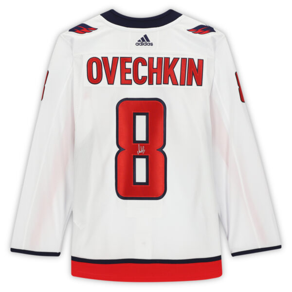 Alex Ovechkin Washington Capitals Autographed White Adidas Authentic Jersey - Image 7