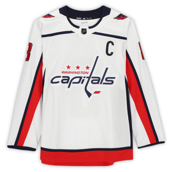 Alex Ovechkin Washington Capitals Autographed White Adidas Authentic Jersey - Image 8