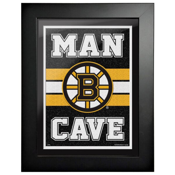 Boston Bruins 12" x 16" Man Cave Framed Artwork