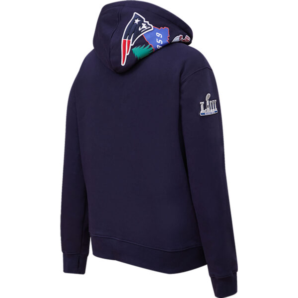 Women's Pro Standard Navy New England Patriots Local Patch Pullover Hoodie - Image 7