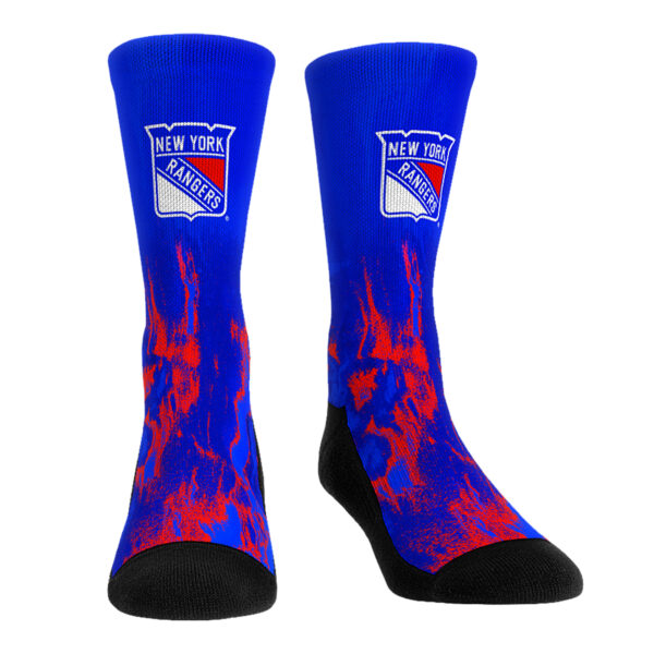 Youth Rock Em Socks New York Rangers Three-Pack Crew Socks Set - Image 9