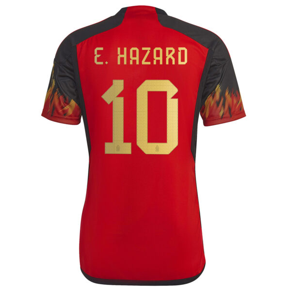 Men's adidas Eden Hazard Red Belgium National Team 2022/23 Home Replica Jersey - Image 7