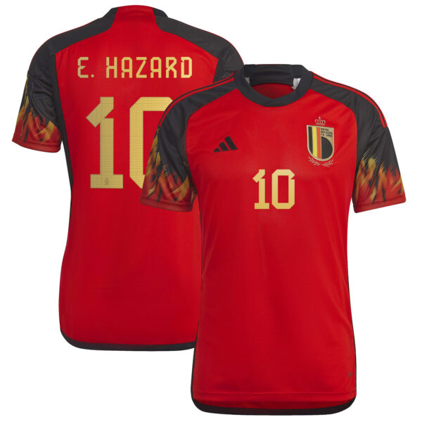 Men's adidas Eden Hazard Red Belgium National Team 2022/23 Home Replica Jersey