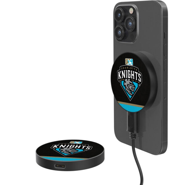 Charlotte Knights 10-Watt Football Design Wireless Magnetic Charger