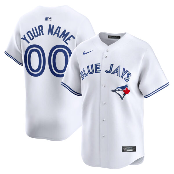 Youth Nike White Toronto Blue Jays Home Limited Custom Jersey