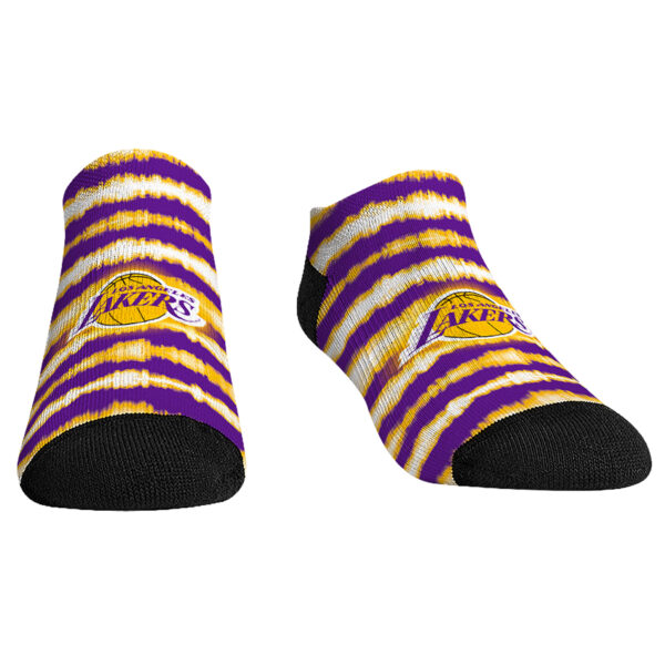 Youth Rock Em Socks Los Angeles Lakers Make Some Noise 3-Pack Low-Cut Socks - Image 8