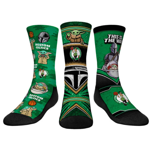 Youth Rock Em Socks  Boston Celtics 3-Pack Crew Socks