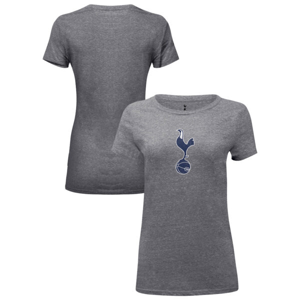 Women's 1863FC  Heather Gray Tottenham Hotspur Color Badge Tri-Blend T-Shirt
