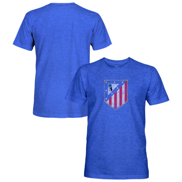 Men's 1863FC  Blue Atletico de Madrid Vintage Tri-Blend T-Shirt