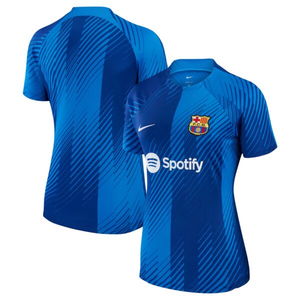 Women's Nike Blue Barcelona 2023/24 Home Academy Pro Pre-Match Top - Image 5