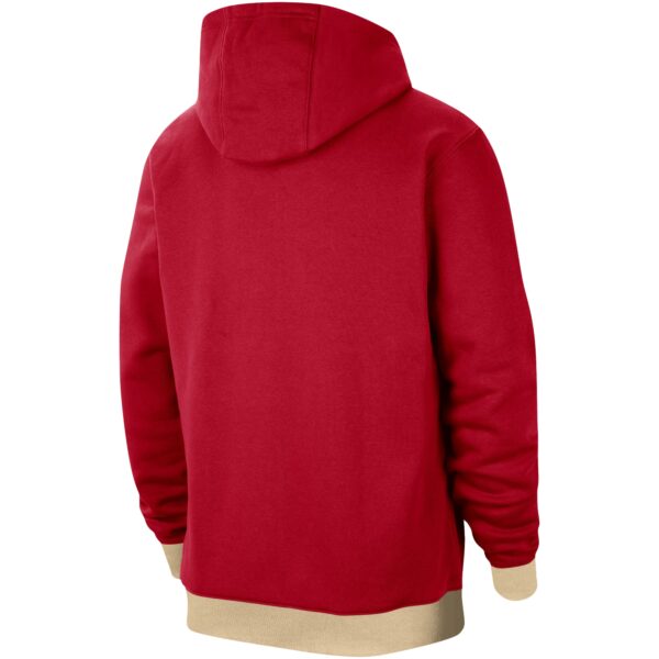 Men's Nike  Red Georgia Bulldogs Campus Retro Fleece Pullover Hoodie - Image 7