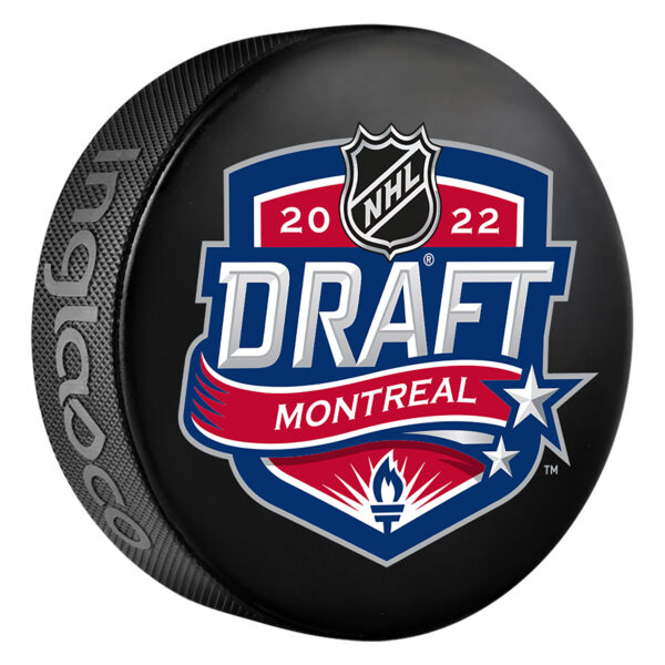 2022 NHL Unsigned Draft Logo Hockey Puck