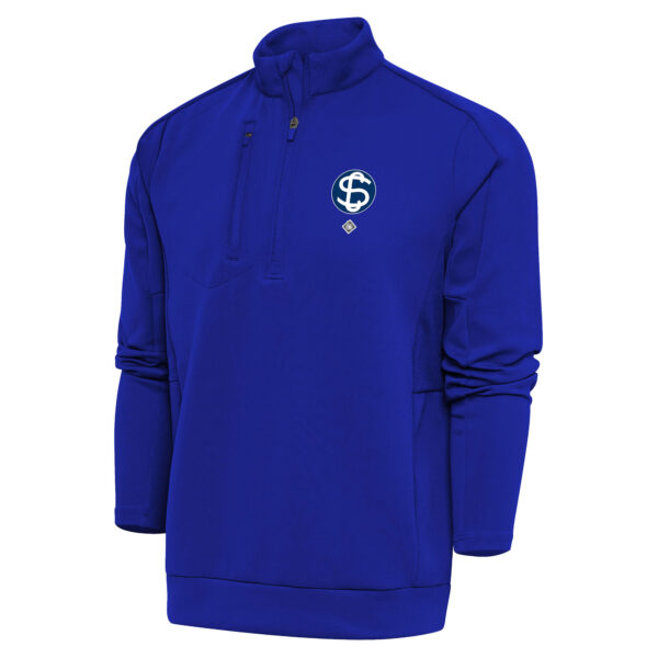 Men's Antigua Royal Santa Clara Leopardos Big & Tall Generation Quarter-Zip Pullover Top