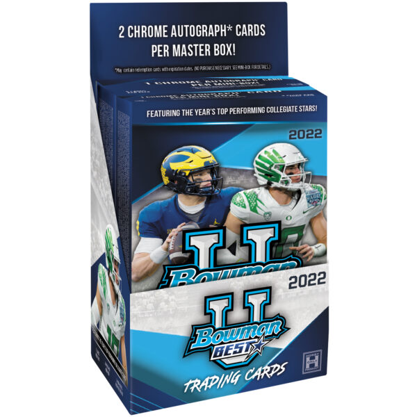 2022 Bowman's Best University Football Factory Sealed Hobby Box