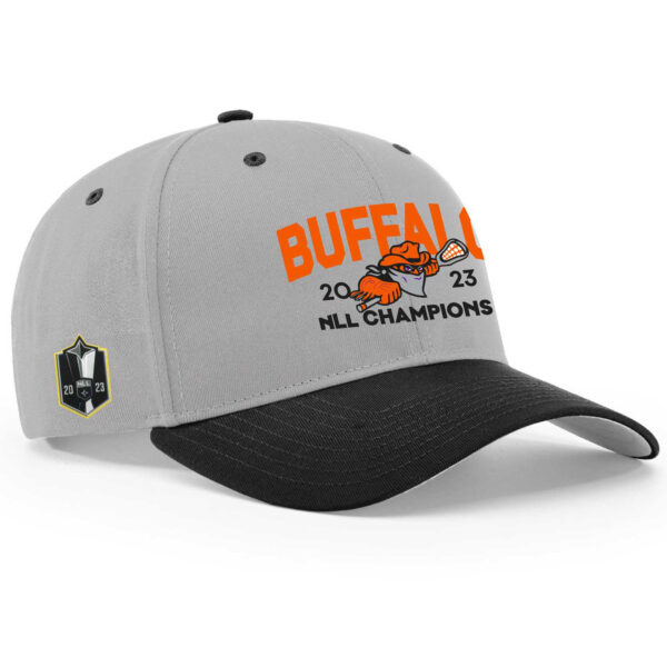 Gray/Black Buffalo Bandits 2023 NLL Cup Champions Snapback Adjustable Hat