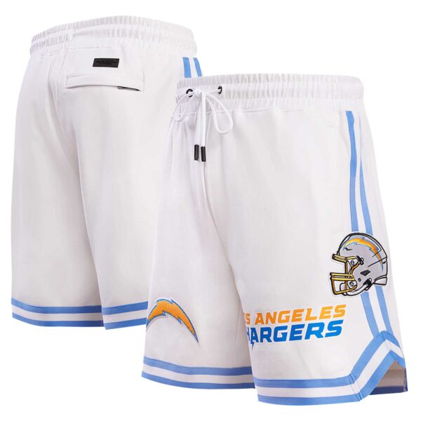 Men's Pro Standard White Los Angeles Chargers Classic Chenille Shorts - Image 10