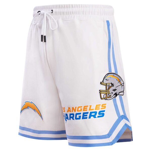 Men's Pro Standard White Los Angeles Chargers Classic Chenille Shorts - Image 11
