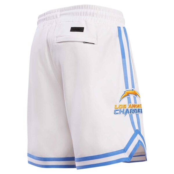 Men's Pro Standard White Los Angeles Chargers Classic Chenille Shorts - Image 13
