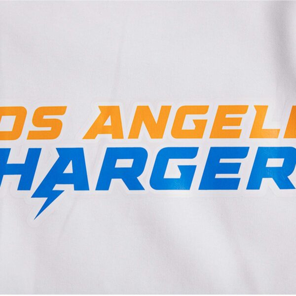 Men's Pro Standard White Los Angeles Chargers Classic Chenille Shorts - Image 16