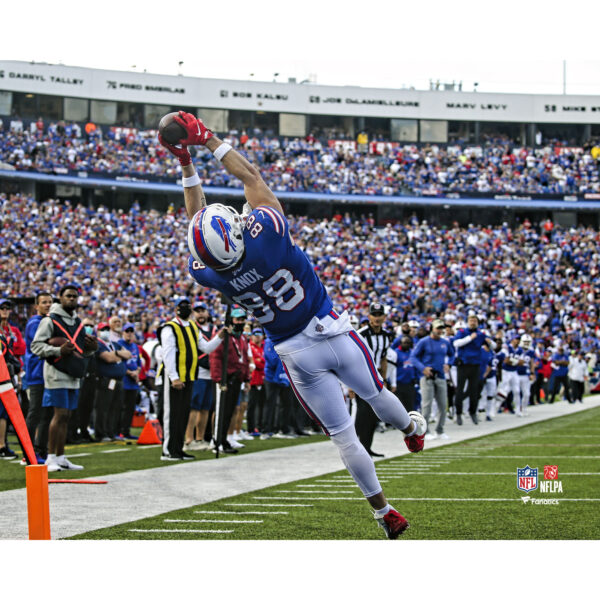 Dawson Knox Buffalo Bills Unsigned Makes Catch for a Touchdown Photograph