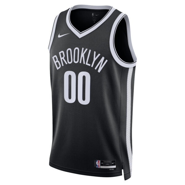 Unisex Nike Black Brooklyn Nets Swingman Custom Jersey - Icon Edition - Image 6