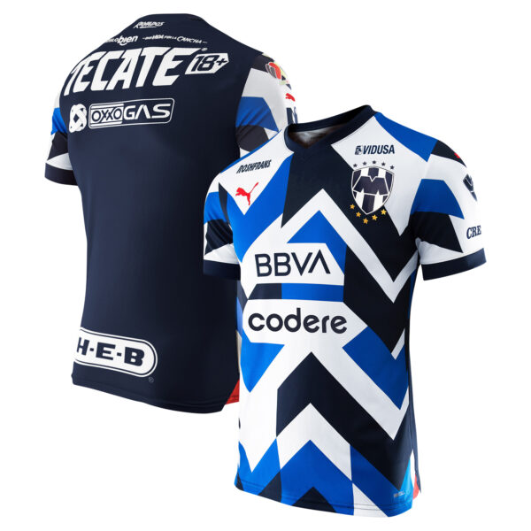 Men's Puma Royal CF Monterrey 2023/24 Third Authentic Jersey - Image 5