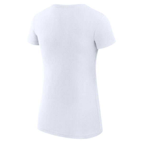 Women's G-III 4Her by Carl Banks White Kansas City Chiefs Collage Team Fitted T-Shirt - Image 7