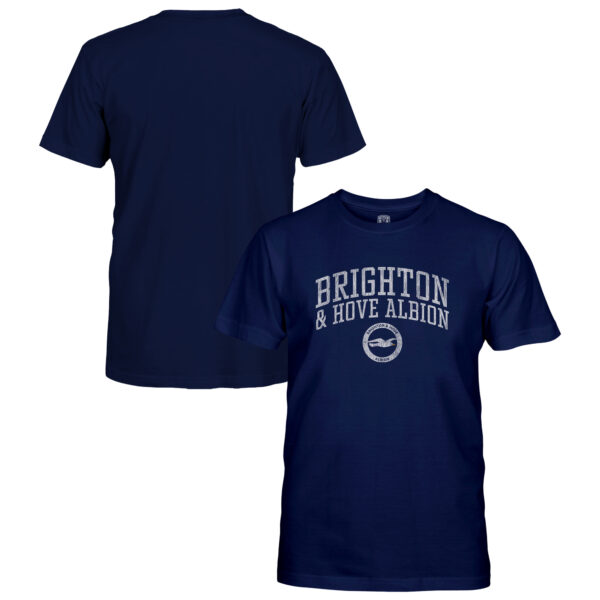 Youth 1863FC Navy Brighton and Hove Albion Wordmark T-Shirt